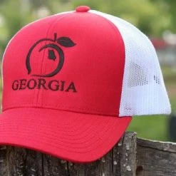 Men's Peach State Pride Trucker Hat Red White