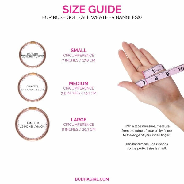 BuDha Girl BuDhaGirl Rose Gold All Weather Bangles 5 BuDha Girl BuDhaGirl Rose Gold All Weather Bangles