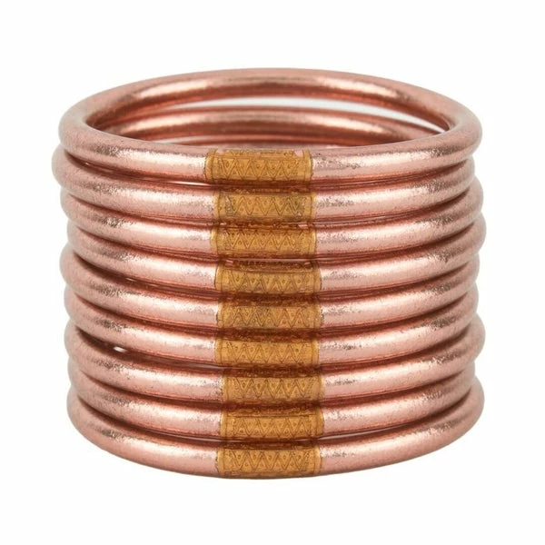 BuDha Girl BuDhaGirl Rose Gold All Weather Bangles 1 BuDha Girl BuDhaGirl Rose Gold All Weather Bangles