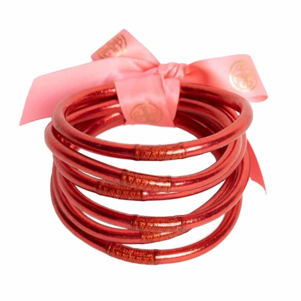 BuDhaGirl Pink All Weather Bangles 2 BuDhaGirl Pink All Weather Bangles