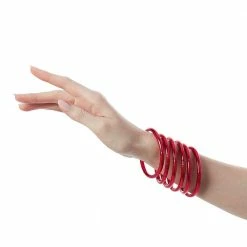 BuDhaGirl Pink All Weather Bangles 6 BuDhaGirl Pink All Weather Bangles