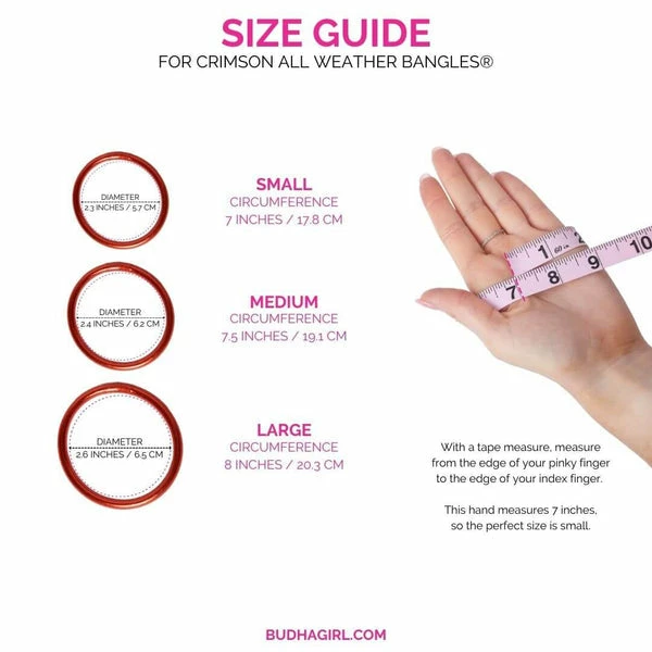 BuDhaGirl Crimson All Weather Bangles BuDha Girl 5 BuDhaGirl Crimson All Weather Bangles BuDha Girl