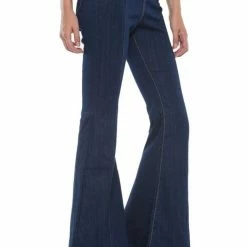 Purple Door Boutique Summer SALE Cello Super Flare Dark Denim Jegging