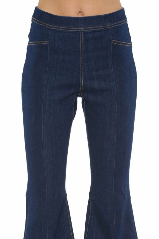 Purple Door Boutique Summer SALE Cello Super Flare Dark Denim Jegging 4 Purple Door Boutique Summer SALE Cello Super Flare Dark Denim Jegging