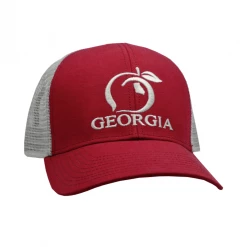 Men's Peach State Pride 'Georgia Mesh Back' Trucker Hat - Crimson