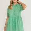 Purple Door Boutique Green Envy Denim Dress New Arrivals
