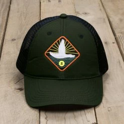Southern Marsh 'Flying Duck' Trucker Hat- Dark Green Men's