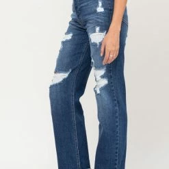 Cello Jeans Ladies' Cello High Waist Destroyed Dad Jeans