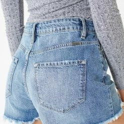 Kan Can Jeans Kan Can Plus High Rise Mom Denim Shorts