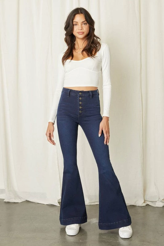 Kan Can Button Fly Super Flare Jeans Summer SALE 1 Kan Can Button Fly Super Flare Jeans Summer SALE
