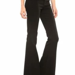 Purple Door Boutique Cello High Rise Super Flare Jeans - Black Summer SALE