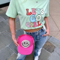 Purple Door Boutique New Arrivals Truck It Up Pink Trucker Hat