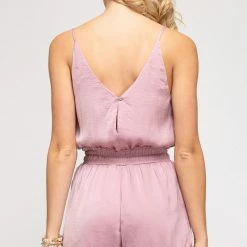 Purple Door Boutique Summer SALE The Perfect Misty Pink Romper