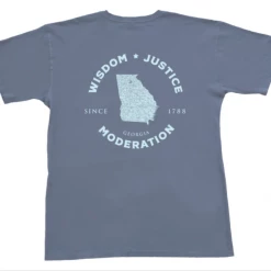 Peach State Pride Georgia Motto Blue Jean T Shirt