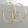 Purple Door Boutique Jewelry Gold Open Hoop Earrings
