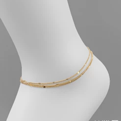 Purple Door Boutique Gold Multi Chain Anklet