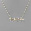 Purple Door Boutique Brushed Gold Mama Necklace