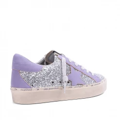 Shu Shop New Arrivals Pixie Silver Sparkle Star Sneakers