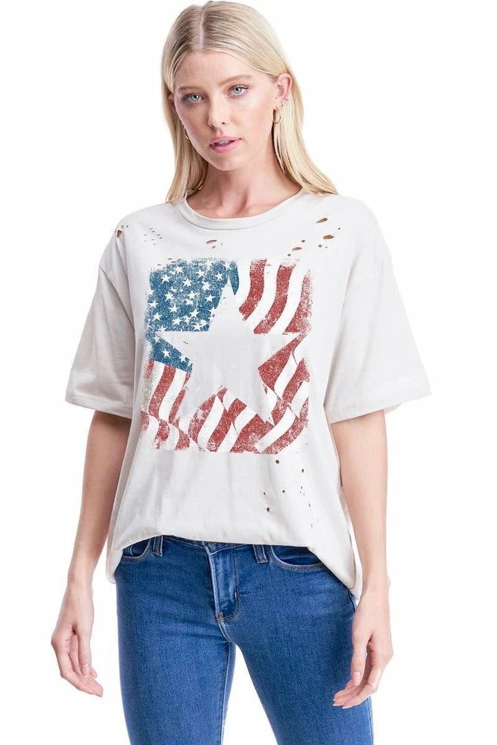 Purple Door Boutique New Arrivals American Star Khaki Graphic Tee 1 Purple Door Boutique New Arrivals American Star Khaki Graphic Tee