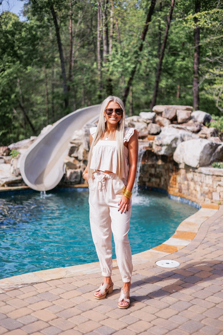 Purple Door Boutique Sienna Linen Cream Top 2 Purple Door Boutique Sienna Linen Cream Top