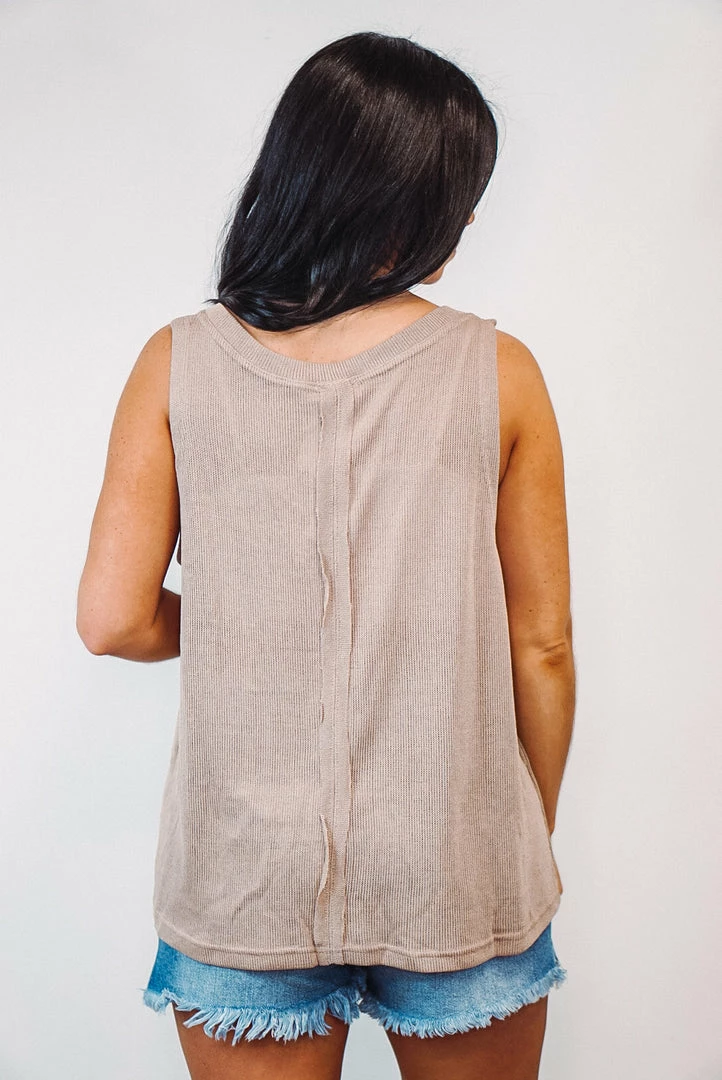 Purple Door Boutique Knitted Dreams Mocha Tank Top Summer SALE 6 Purple Door Boutique Knitted Dreams Mocha Tank Top Summer SALE