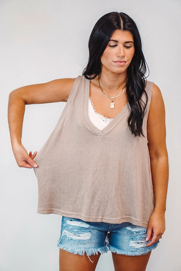 Purple Door Boutique Knitted Dreams Mocha Tank Top Summer SALE 4 Purple Door Boutique Knitted Dreams Mocha Tank Top Summer SALE