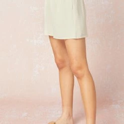 Purple Door Boutique Summer SALE Timeless Tale Beige High Waist Shorts
