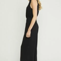 Purple Door Boutique Easy Days Black Sleeveless Jumpsuit