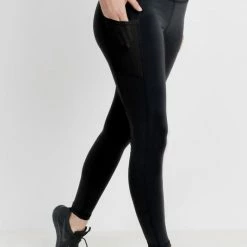 Mono B Athleisure Ladies' Mono B BRONZE Black Leggings