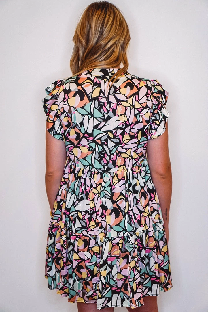 Purple Door Boutique Black Floral Babydoll Dress 5 Purple Door Boutique Black Floral Babydoll Dress