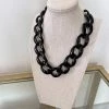Purple Door Boutique Black Acrylic Chain Necklace