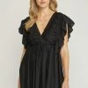 Purple Door Boutique New Arrivals Graceful Black Pleated Dress