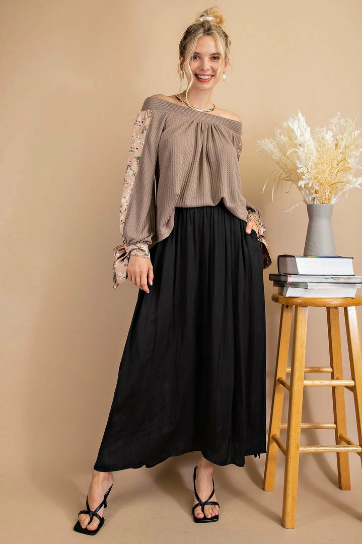 Purple Door Boutique Timeless Impression Black Maxi Skirt 1 Purple Door Boutique Timeless Impression Black Maxi Skirt