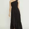 Purple Door Boutique New Arrivals Black One Shoulder Maxi Dress