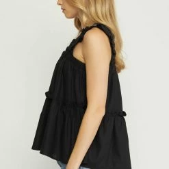 Purple Door Boutique Sunshine Wishes Black Tiered Top 6 Purple Door Boutique Sunshine Wishes Black Tiered Top