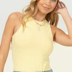 Purple Door Boutique Easy Love Butter Yellow Bodysuit New Arrivals