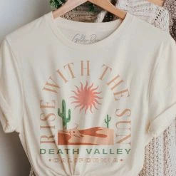Purple Door Boutique New Arrivals Death Valley California Vintage White Tee