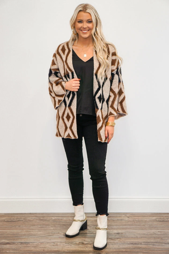 Purple Door Boutique New Arrivals Brown And Black Mohair Cardigan 3 Purple Door Boutique New Arrivals Brown And Black Mohair Cardigan