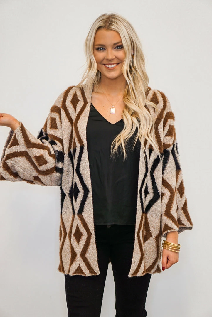 Purple Door Boutique New Arrivals Brown And Black Mohair Cardigan 4 Purple Door Boutique New Arrivals Brown And Black Mohair Cardigan