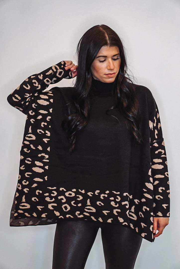 The Purple Door Boutique Leopard Print Love Black Sweater New Arrivals 3 The Purple Door Boutique Leopard Print Love Black Sweater New Arrivals