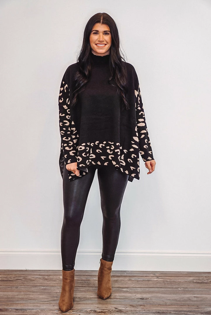 The Purple Door Boutique Leopard Print Love Black Sweater New Arrivals 2 The Purple Door Boutique Leopard Print Love Black Sweater New Arrivals