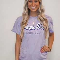 Purple Door Boutique Purple Door Marble Purple T-Shirt New Arrivals