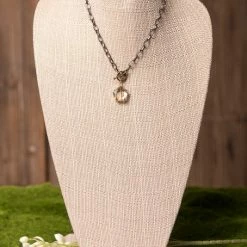 Purple Door Boutique Jewelry Crystal Toggle Chain Necklace