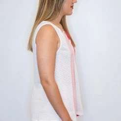 Purple Door Boutique Pink Colorblock Waffle Knit Top 8 Purple Door Boutique Pink Colorblock Waffle Knit Top