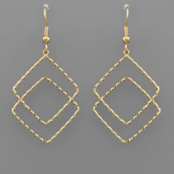 Purple Door Boutique Jewelry Dainty Dangle Textured Earrings