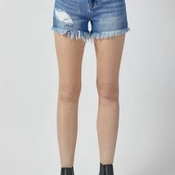Purple Door Boutique New Arrivals Backroad Life Dark Denim Shorts