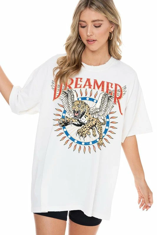 Purple Door Boutique Dreamer Leopard Printed Graphic Tee 1 Purple Door Boutique Dreamer Leopard Printed Graphic Tee