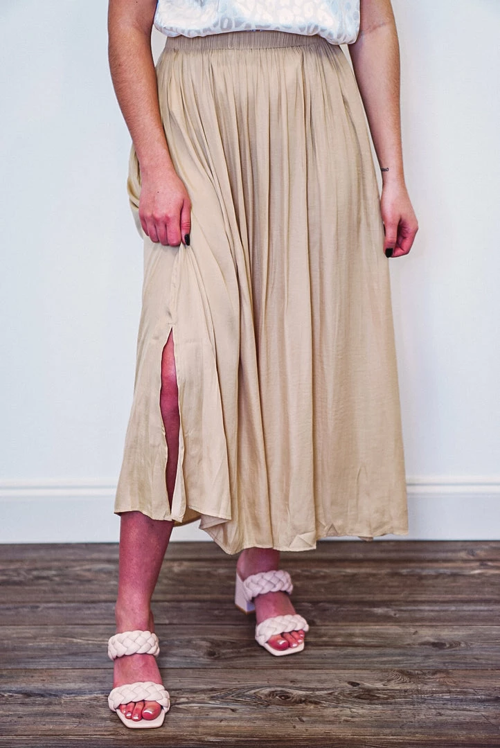 Purple Door Boutique Timeless Impression Taupe Maxi Skirt New Arrivals 1 Purple Door Boutique Timeless Impression Taupe Maxi Skirt New Arrivals