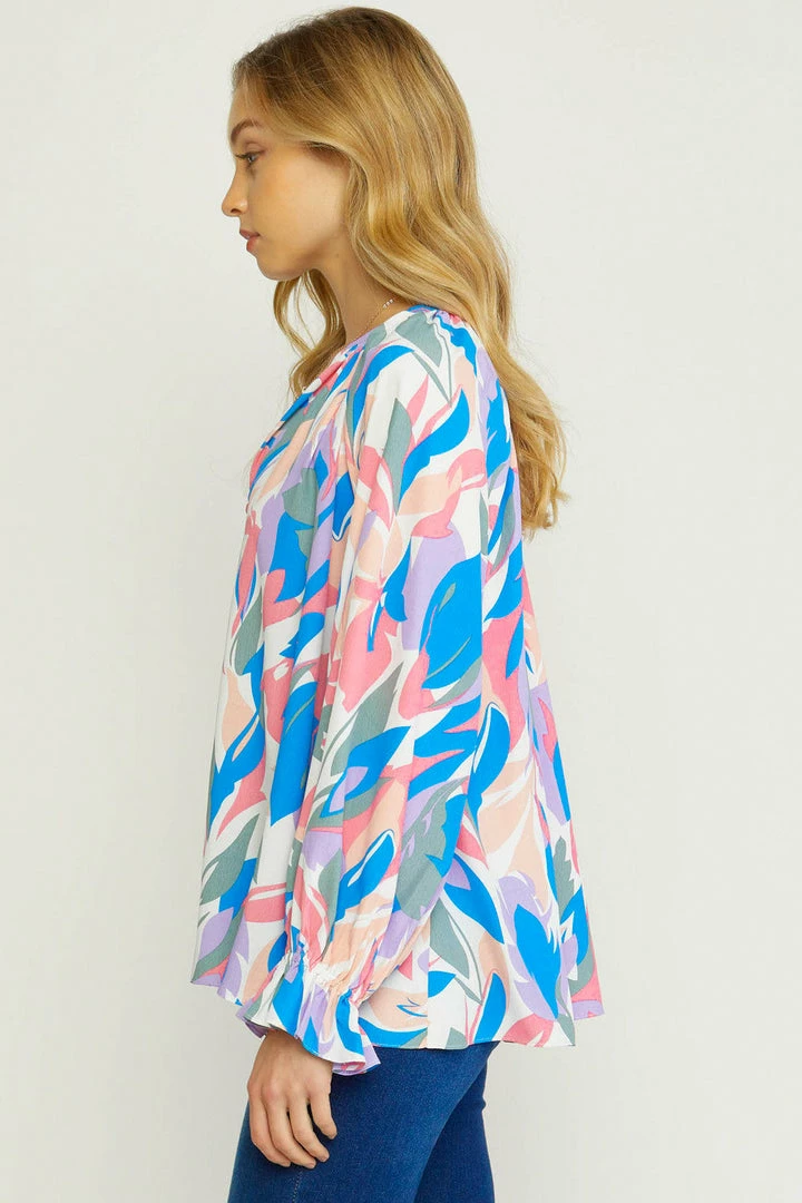 The Purple Door Boutique White Pastels Button Down Top 4 The Purple Door Boutique White Pastels Button Down Top