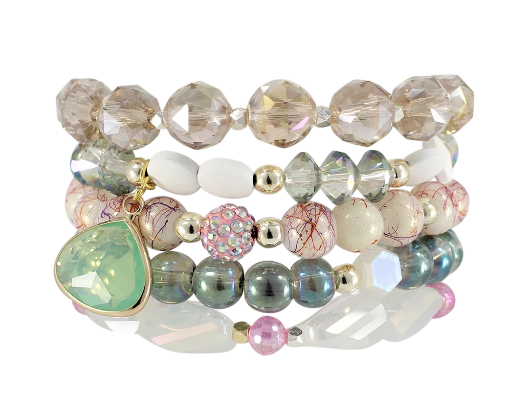 Erimish Lime Ice Bracelet Stack New Arrivals 1 Erimish Lime Ice Bracelet Stack New Arrivals